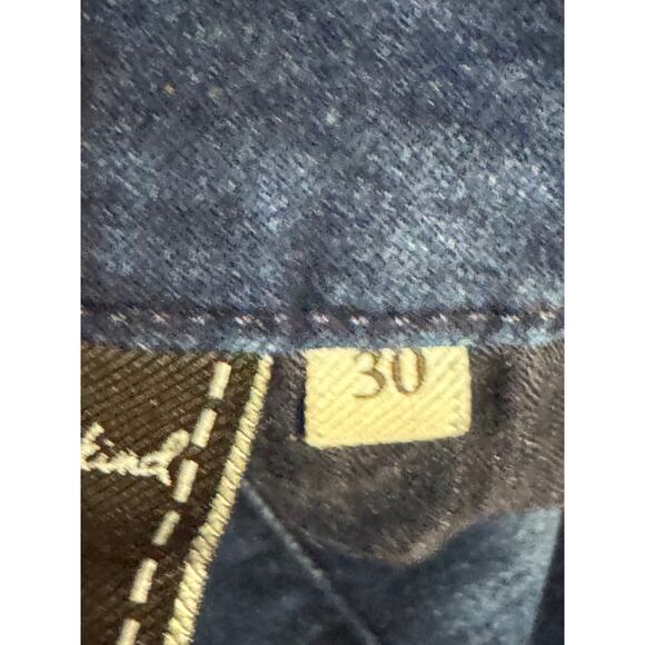 Seven7 · Size 30 · Blue Denim Cotton-Blend Mid-Rise Skinny Jeans 5 Pockets - Picture 10 of 12